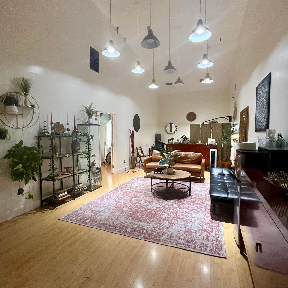 Inside the studio
