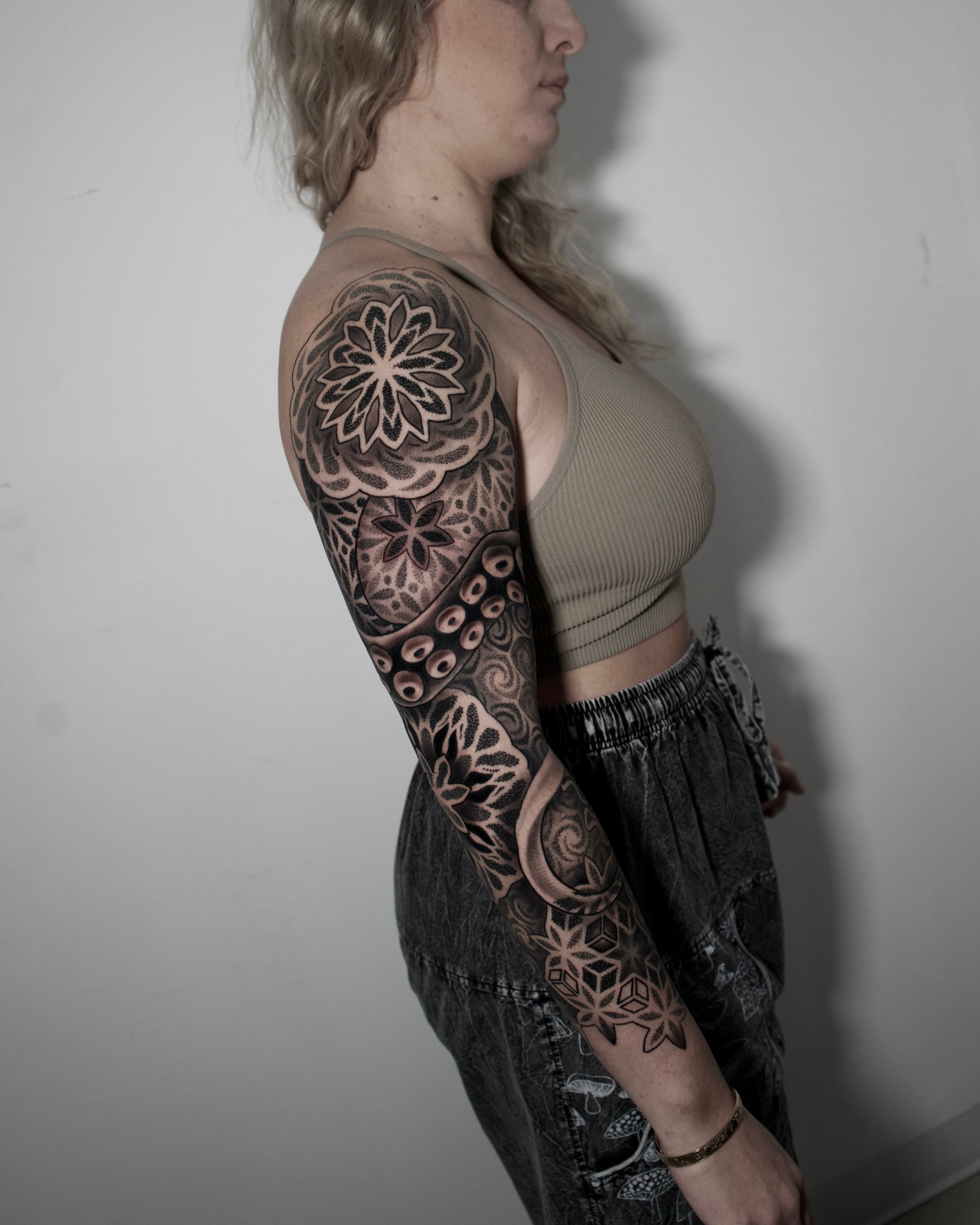 Sacred-geometry work by The Tattoo Temple